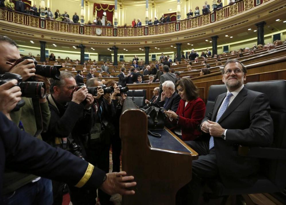 Mariano Rajoy, en su escao.