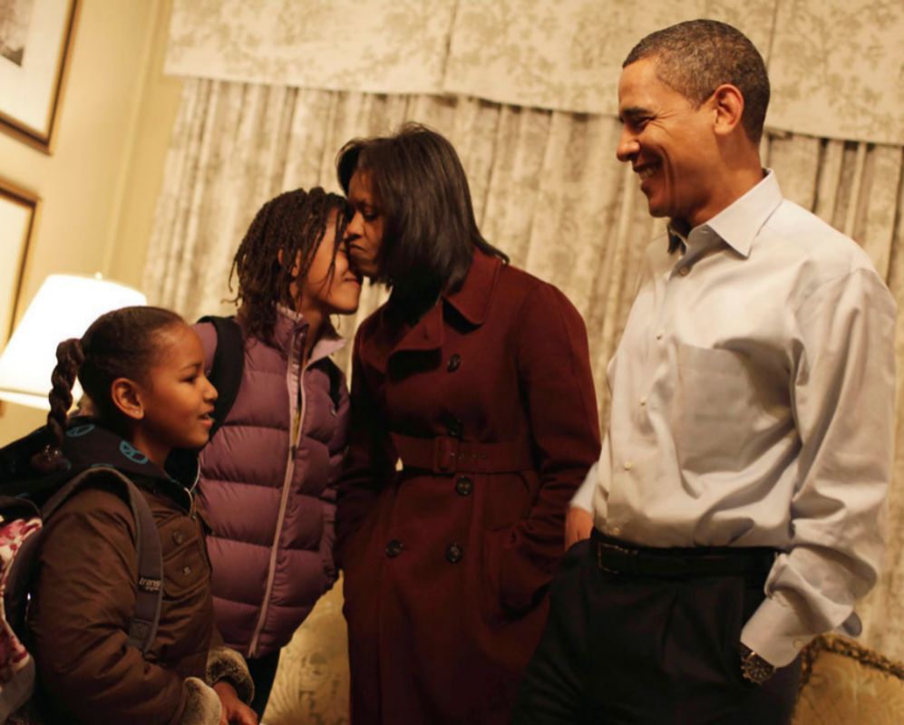 La familia Obama se ha mostrado muy unida en cada una de sus...
