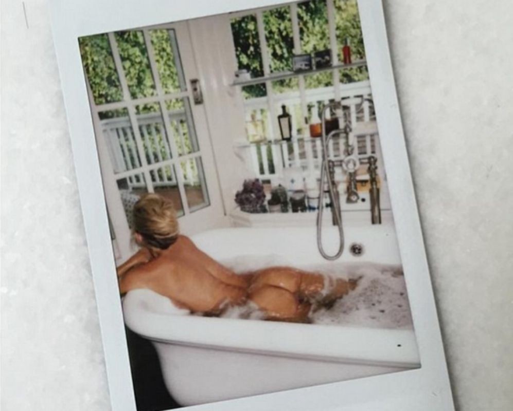 Kate Hudson ha subido a su cuenta de Instagram una foto de su trasero....