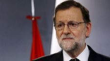 Mariano Rajoy, en rueda de prensa tras su audiencia con el Rey.