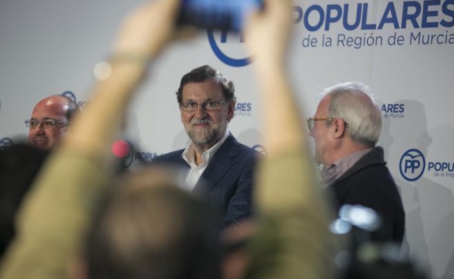 Mariano Rajoy, este sbado en Murcia.