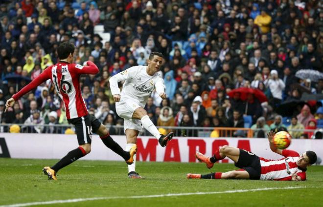 Cristiano Ronaldo, en un partido entre el Real Madrid y el Athletic de...