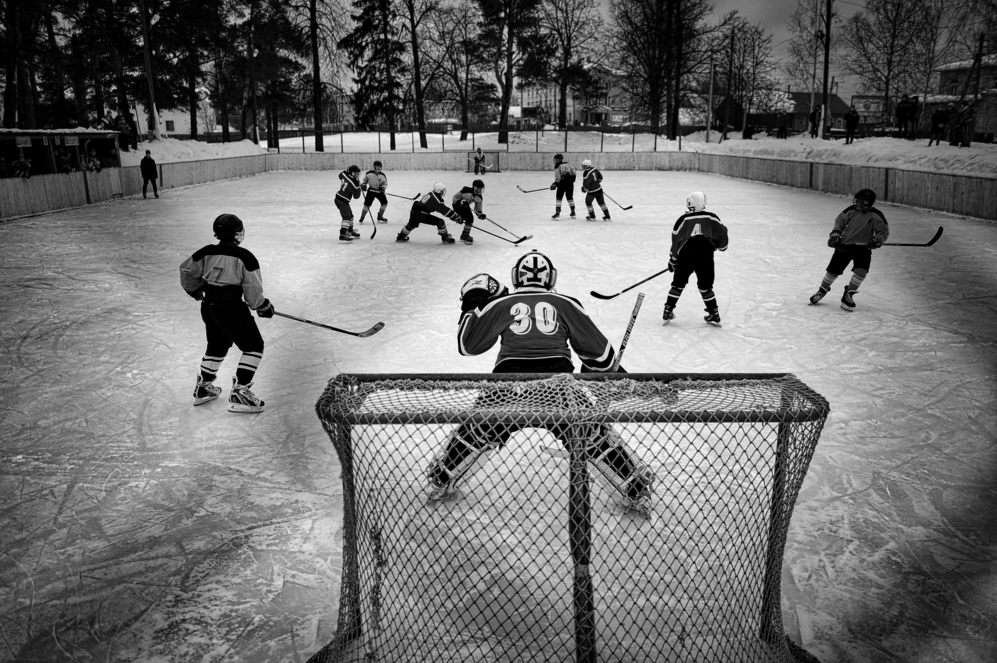Partido de hockey hielo en Vetluga (Deportes, primer premio,...