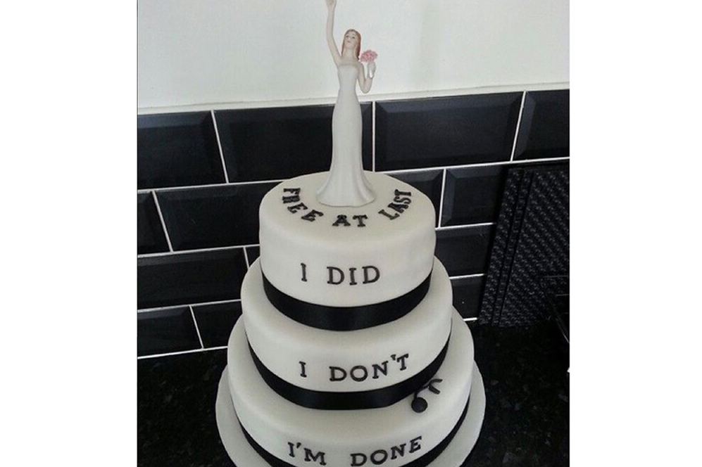 La tendencia 'foodie' de comenzar los divorcios con una tarta a la...