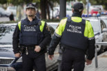 Policas locales de Valencia, con chaleco antibalas.