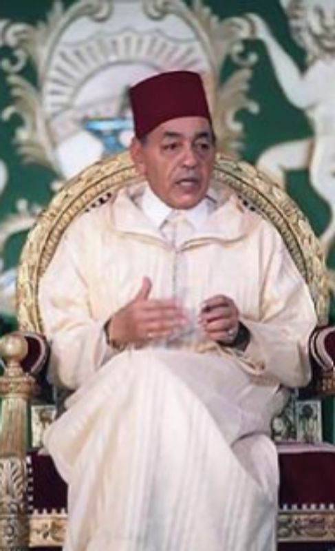 HASSAN II: Rey de Marruecos (1979). Collar de la Real Orden de Carlos...