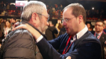 Cndido Mndez, con el secretario de Organizacin del PSOE, Csar...
