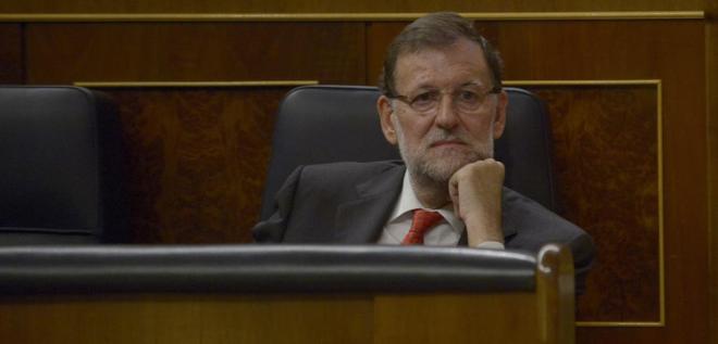 Mariano Rajoy, en una sesin de control del Congreso de los...
