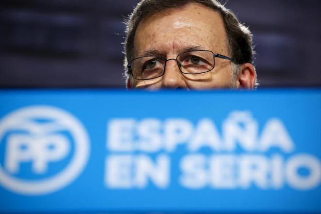 Mariano Rajoy, en la comparecencia que ofreci el pasado 21 de...