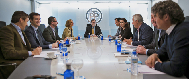 Mariano Rajoy preside la reunión del Comité de Dirección del PP,...