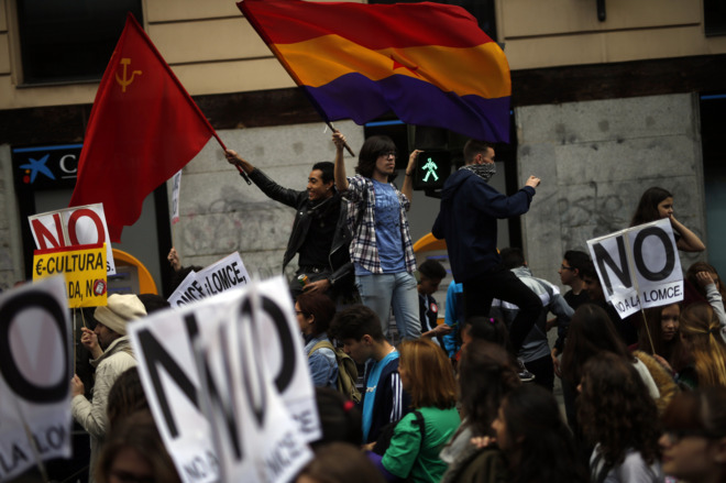 La huelga de estudiantes culmina con una manifestación en Madrid ...