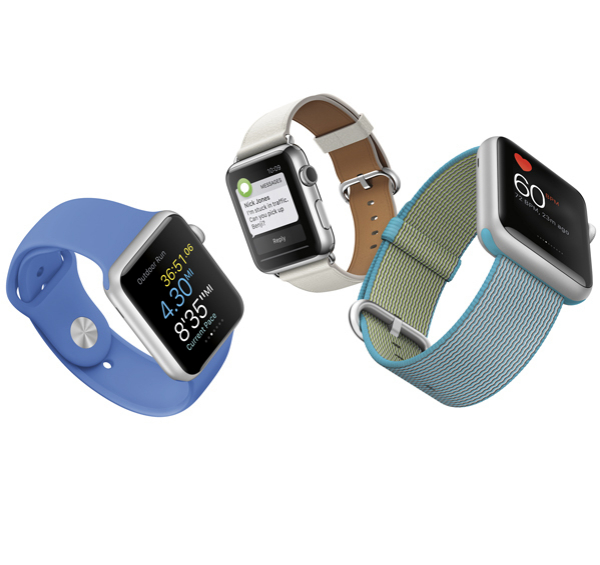 Varios modelos de relojes, de Apple Watch. Foto: Apple