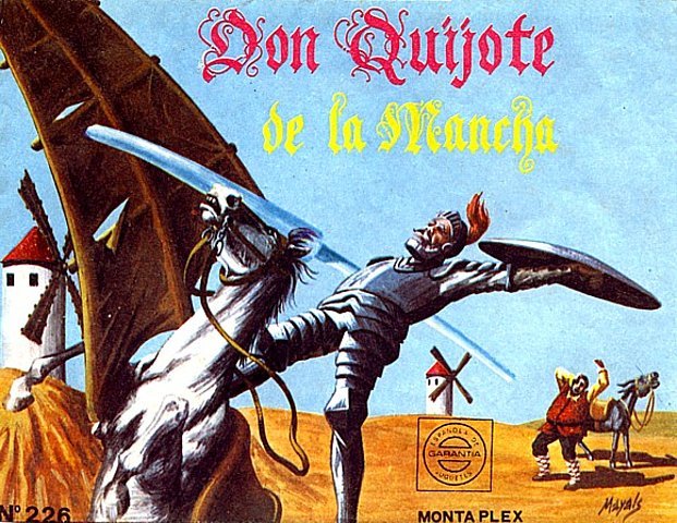 El hroe patrio, Don Quijote, tampoco poda faltar en la coleccin.