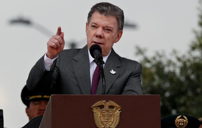 El presidente colombiano, Juan Manuel Santos, en una imagen de archivo