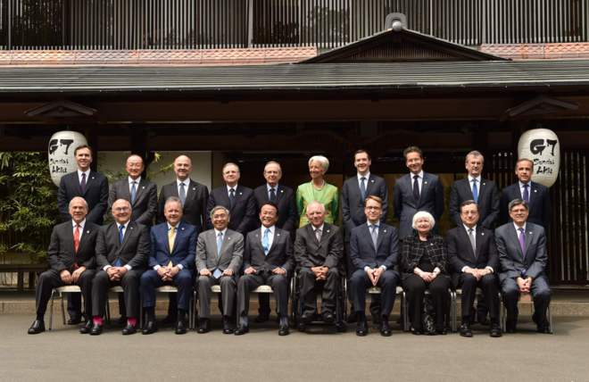 Encuentro entre ministros de Finanzas del G-7 y gobernadores de varios...