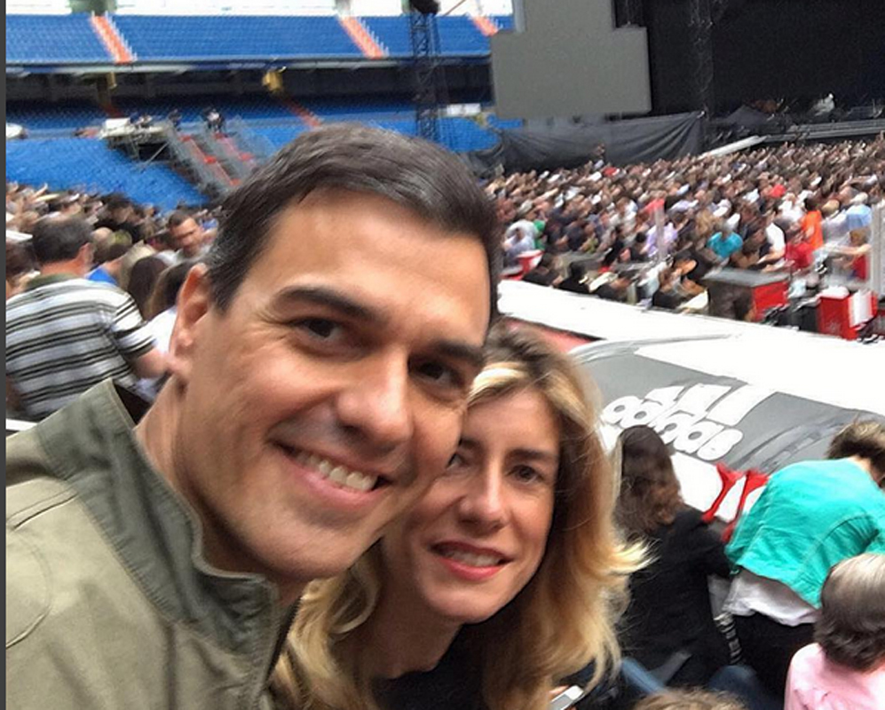 Pedro Snchez y su mujer no quisieron perderse el concierto de Bruce...