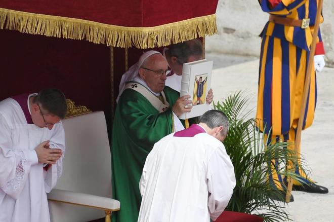 El Papa Francisco durante el Jubileo de los Diconos el Vaticano.