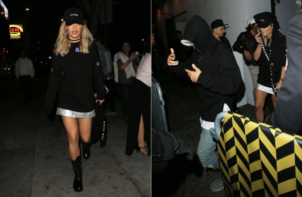 Justin Bieber y Rita Ora disfrutaron anoche de una velada para dos en...