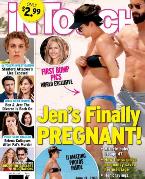 La revista "Intouch" publicaba hace poco fotografas de Jennifer...