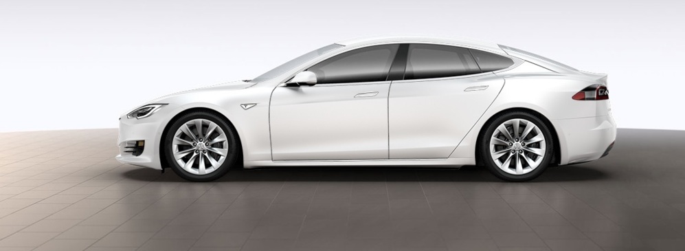 Imagen lateral del modelo Tesla 'S'