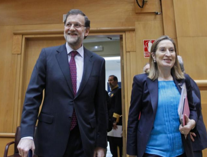 Mariano Rajoy y Ana Pastor, en un acto en el Senado en 2013.