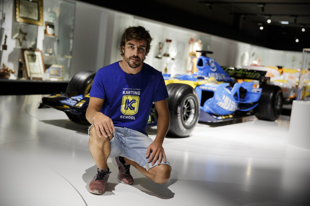 La 'primera piedra' del museo, el coche que le regal Flavio Briatore tras conseguir su primer campeonato del mundo.