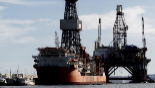 Imagen de una plataforma petrolifera en Canarias.