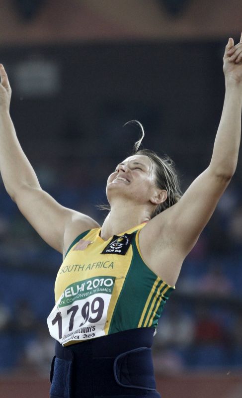 Sunette Stella Viljoen, Sudfrica: Es la cuarta vez que la lanzadora...