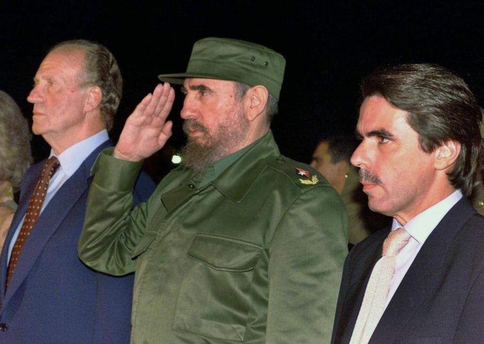 El primer encuentro entre Castro y el ex presidente espaol Jos...