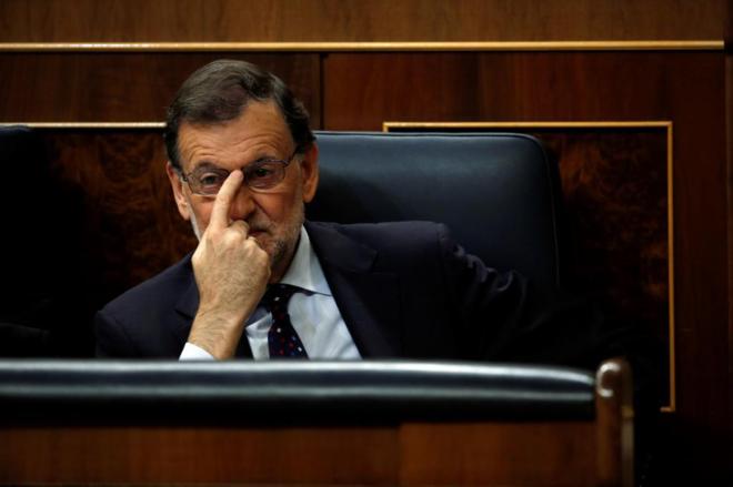 Mariano Rajoy, en la tercera jornada del debate de investidura.