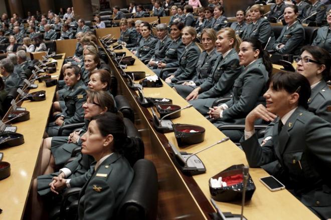 Mujeres guardias civiles, en el 25 aniversario de su incorporación a...