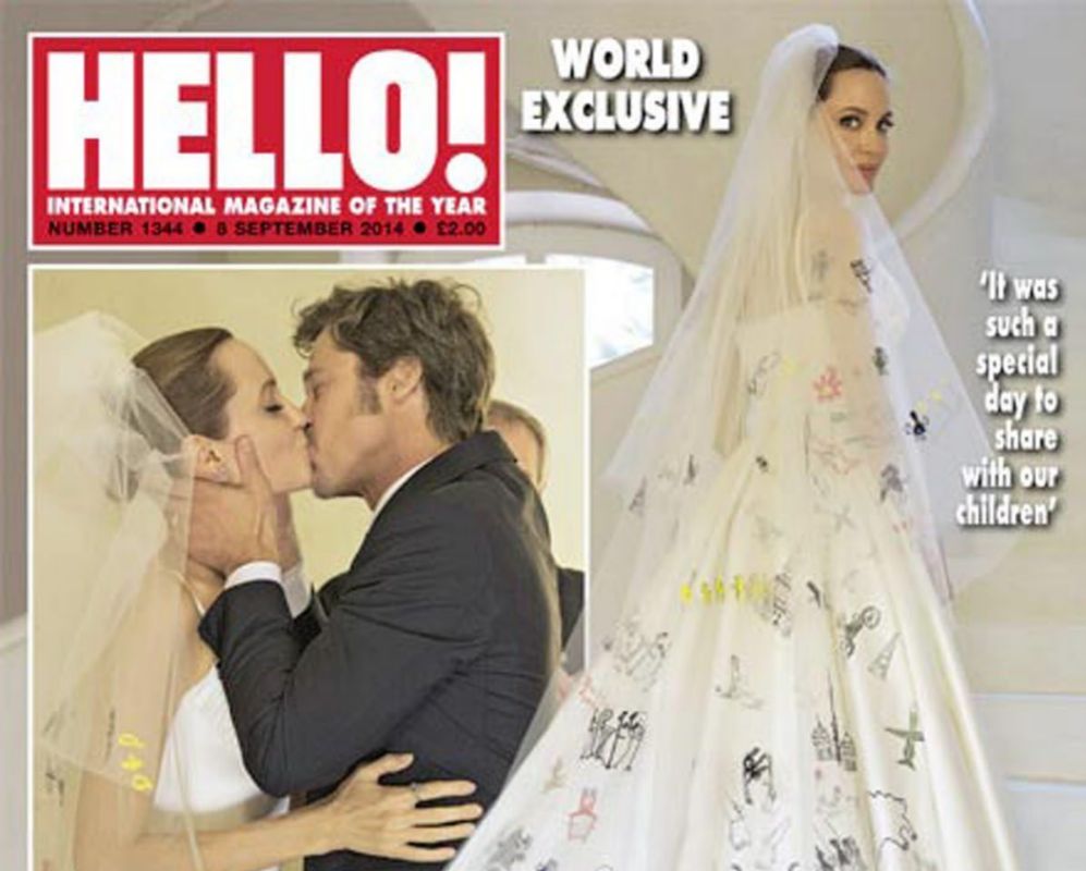 Brad Pitt y Angelina Jolie decidieron vender la exclusiva de su boda a...