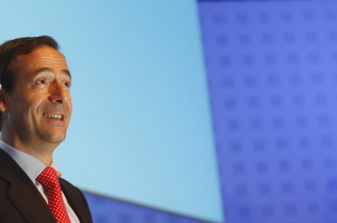 Gonzalo Gortzar, consejero delegado de CaixaBank en una Junta de...