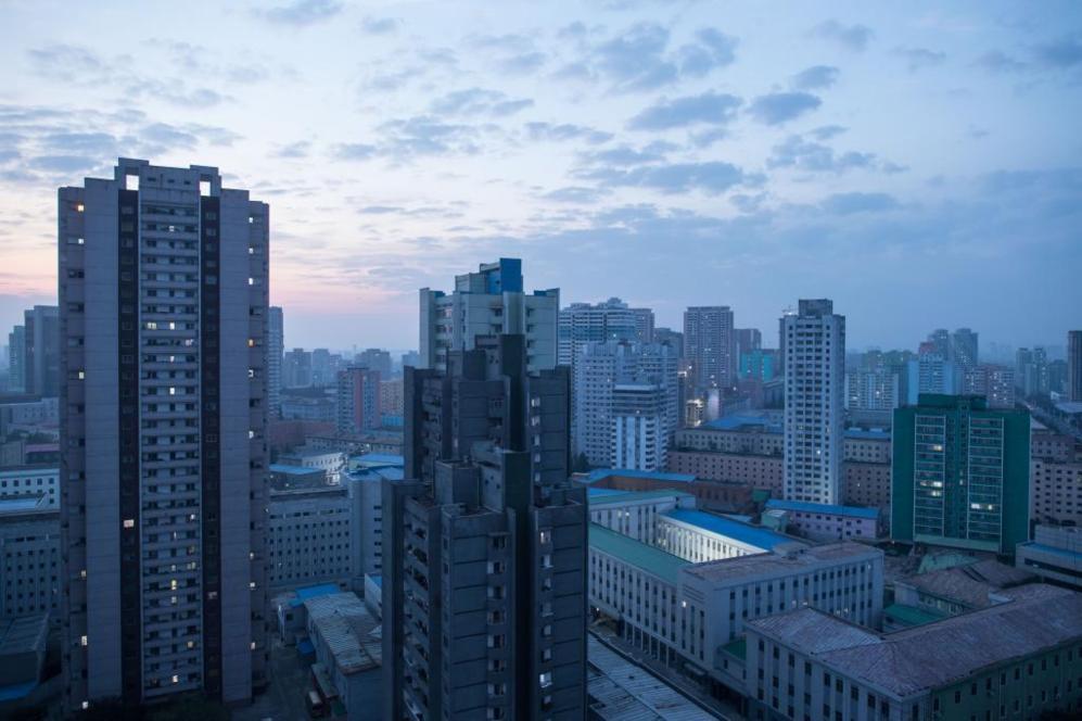 Vista general de la ciudad de Pyongyang.