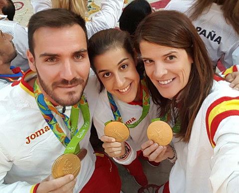 Sal Craviotto, Carolina Marn y Ruth Beitia, tres campeones...