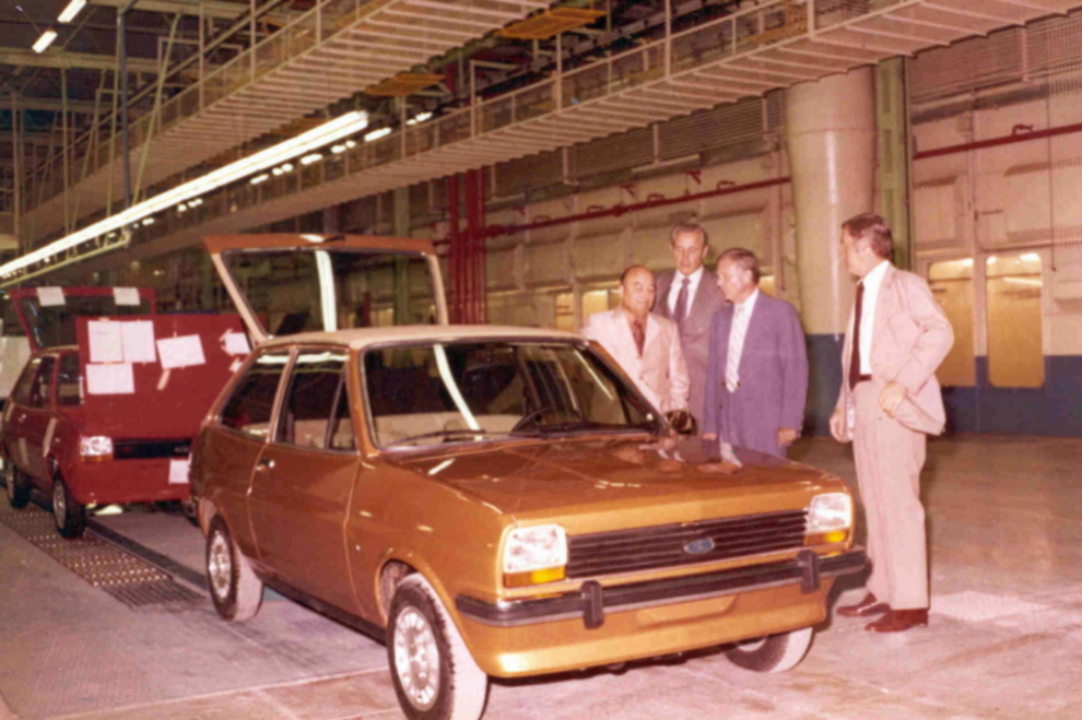 El primer Ford Fiesta salido de Almussafes