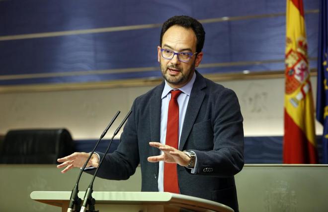 Antonio Hernando, portavoz del PSOE en el Congreso de los Diputados.
