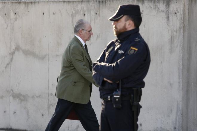 El ex presidente de Bankia, Rodrigo Rato, a su llegada a la Audiencia...