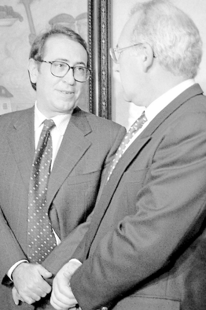 Nicols Redondo Terreros y Jos Antono Ardanza en 1997.