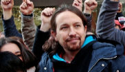 Pablo Iglesias, el pasado viernes, en la manifestacin de los...
