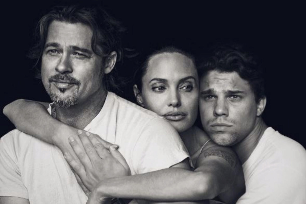 Average Rob con Brad Pitt y Angelina Jolie