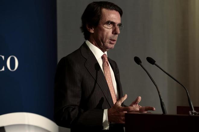El ex presidente de gobierno, José María Aznar, en la Residencia de...