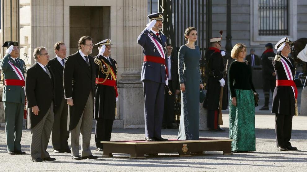 El Rey Felipe VI, la Reina Letizia, Mara Dolores de Cospedal,...