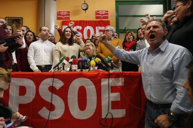 La portavoz de las Plataformas militantes socialistas de Espaa,...