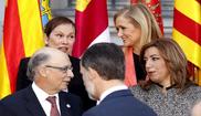 El Rey Felipe VI junto a Cristbal Montoro, Susana Daz, Cristina...