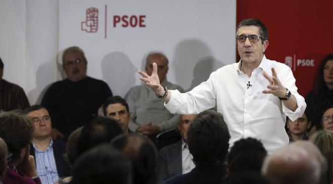 El ex lehendakari y aspirante a la Secretara General del PSOE Patxi...