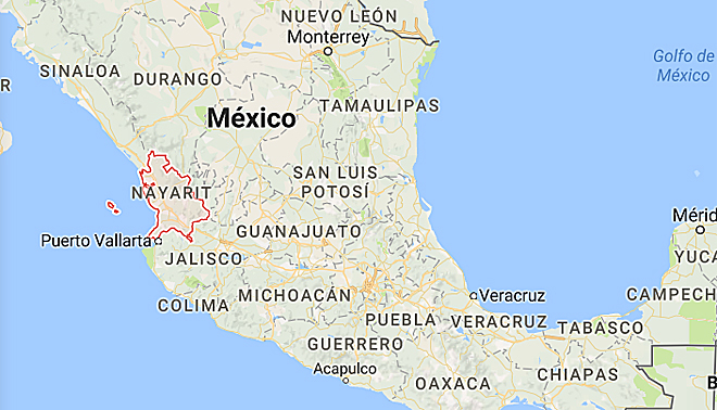 Nayarit, el estado mexicano donde ha tenido lugar la operacin.