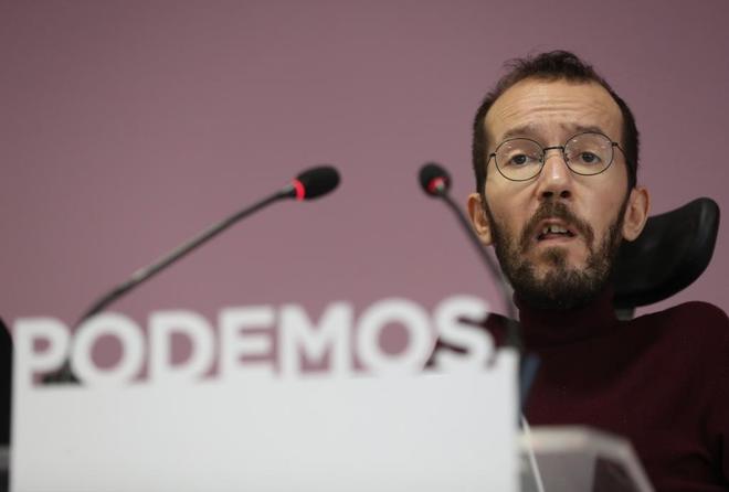 Pablo Echenique, secretario de Organizacin de Podemos y lder de la...