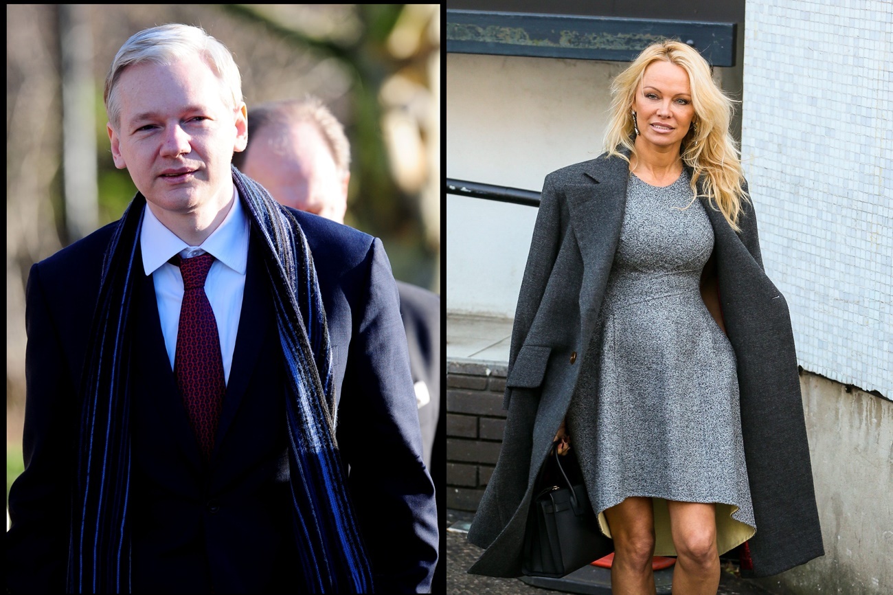 Por sorprendente que parezca, Julian Assange y Pamela Anderson...