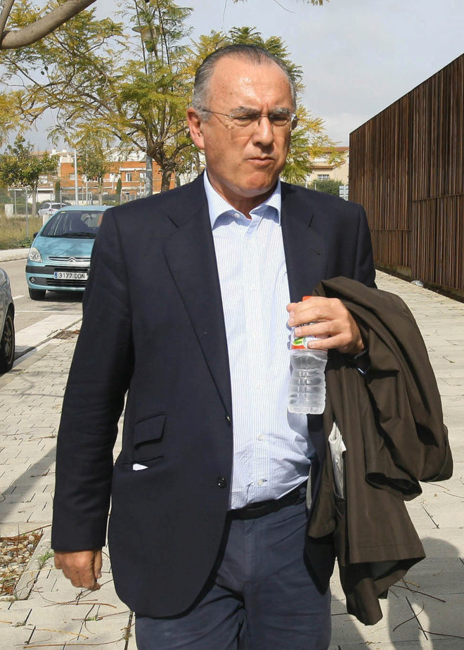 Josep Manel Bassols, tras salir del juzgado.